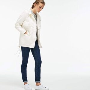 Lacoste Hooded Lightweight Parka White